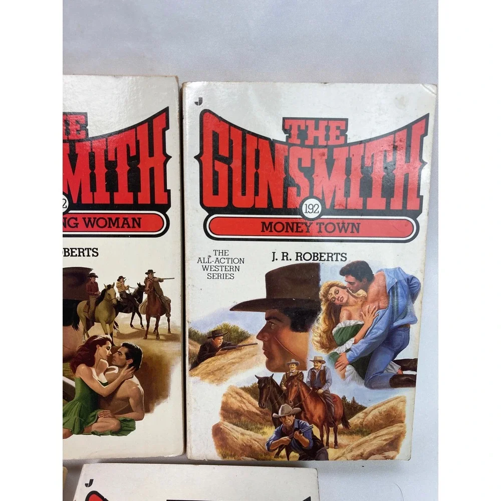 J.R. Roberts The Gunsmith Western Paperback Lot of 5 Nos 124, 129, 168 & 3 more!